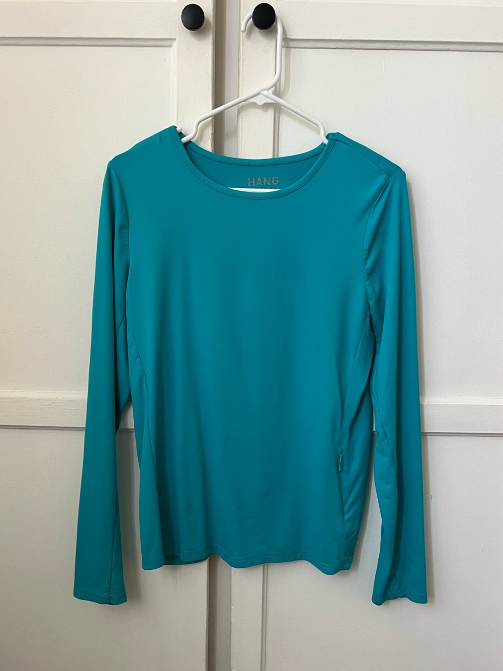 Hang Ten Women's Long-Sleeve Cover Up Rashguard Active Top in Teal